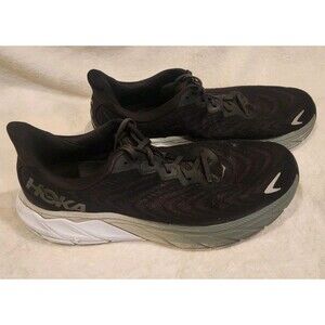 Hoka One One Arahi 6 Tennis Shoes Mens Size 11.5 Black White Grey